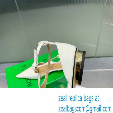 Bottega Veneta Rocket T-Bar Ballerina Flats Leather White 2024
