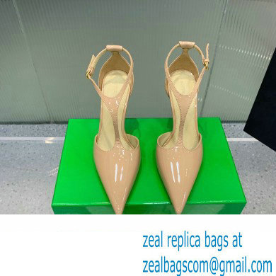 Bottega Veneta Rocket T-Bar Pumps Leather Nude 2024