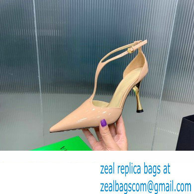 Bottega Veneta Rocket T-Bar Pumps Leather Nude 2024