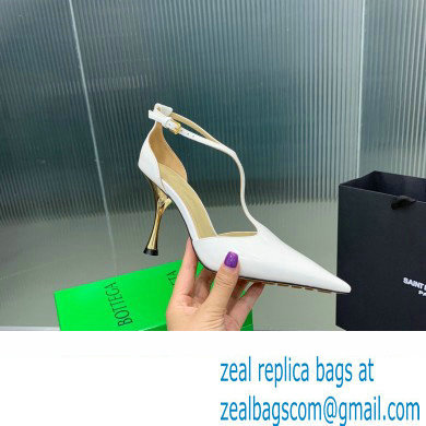 Bottega Veneta Rocket T-Bar Pumps Leather White 2024