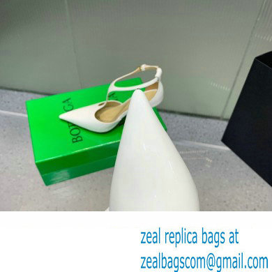 Bottega Veneta Rocket T-Bar Pumps Leather White 2024