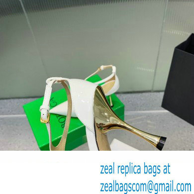 Bottega Veneta Rocket T-Bar Pumps Leather White 2024