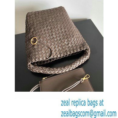 Bottega Veneta Small Cabat Bucket Small Intreccio leather bag FONDANT 2024