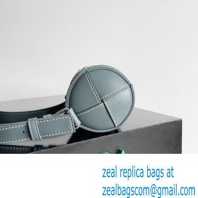 Bottega Veneta Small Canette Intreccio leather cross-body Bag Gray Blue