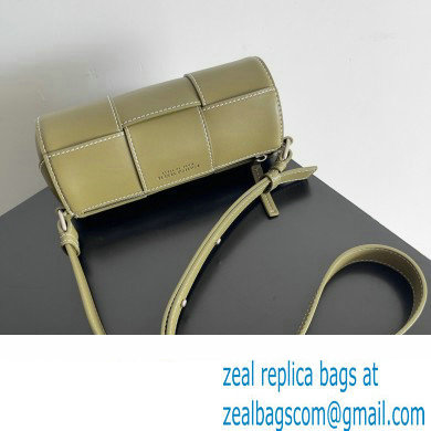 Bottega Veneta Small Canette Intreccio leather cross-body Bag Mud