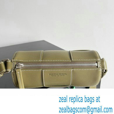 Bottega Veneta Small Canette Intreccio leather cross-body Bag Mud