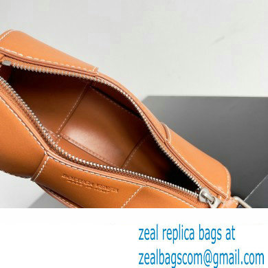 Bottega Veneta Small Canette Intreccio leather cross-body Bag Orange