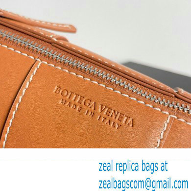 Bottega Veneta Small Canette Intreccio leather cross-body Bag Orange