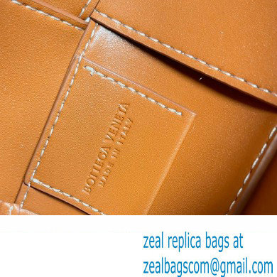 Bottega Veneta Small Canette Intreccio leather cross-body Bag Orange