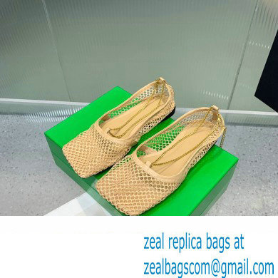 Bottega Veneta Stretch ballerina flats Nude 2024
