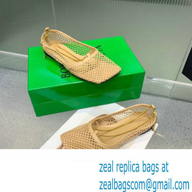 Bottega Veneta Stretch ballerina flats Nude 2024