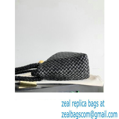 Bottega Veneta Tosca Small Intreccio leather Shoulder Bag Black/Gold 2024