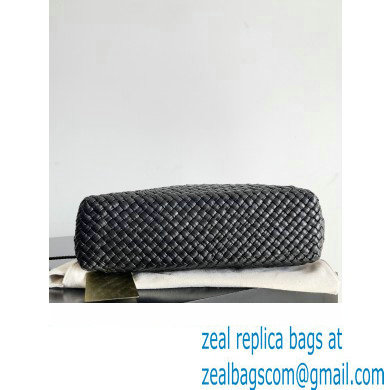 Bottega Veneta Tosca Small Intreccio leather Shoulder Bag Black/Gold 2024