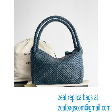 Bottega Veneta Tosca Small Intreccio leather Shoulder Bag Navy Blue 2024