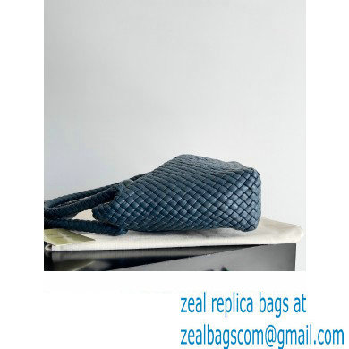 Bottega Veneta Tosca Small Intreccio leather Shoulder Bag Navy Blue 2024