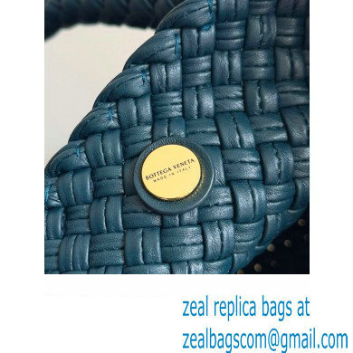 Bottega Veneta Tosca Small Intreccio leather Shoulder Bag Navy Blue 2024