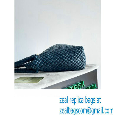 Bottega Veneta Tosca Small Intreccio leather Shoulder Bag Navy Blue/Gold 2024
