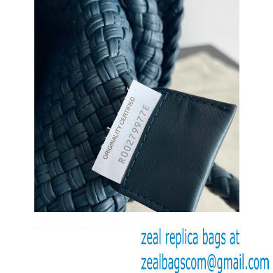 Bottega Veneta Tosca Small Intreccio leather Shoulder Bag Navy Blue/Gold 2024