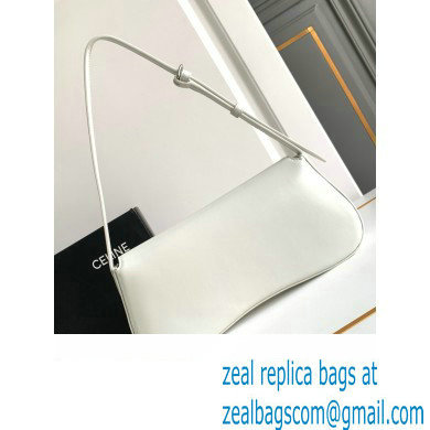 Celine MEDIUM LOLA BAG in shiny calfskin WHITE 2024