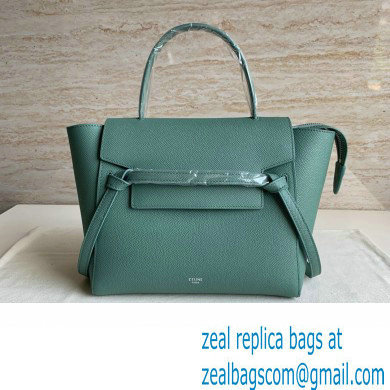 Celine MICRO Belt bag in grained calfskin BLUE 02 2024