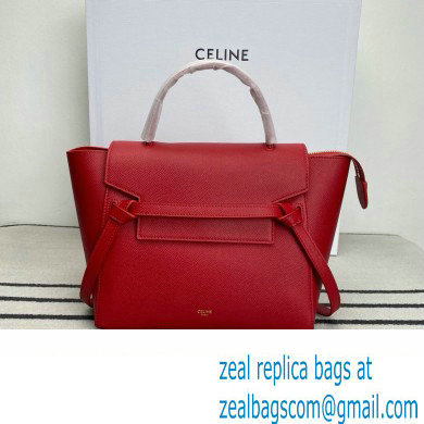 Celine MICRO Belt bag in grained calfskin RED 2024