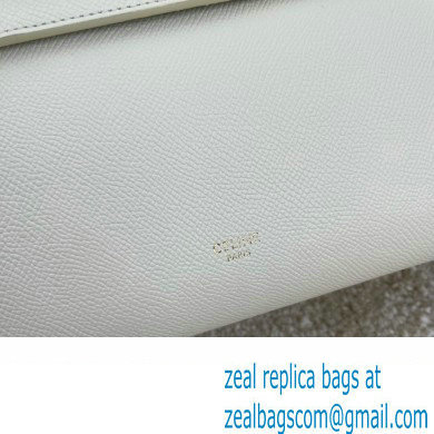 Celine MICRO Belt bag in grained calfskin WHITE 2024
