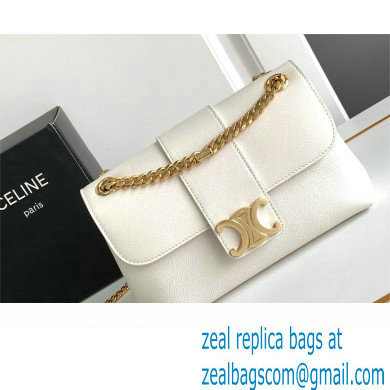 Celine TEEN Victoire Bag in SUPPLE CALFSKIN WHITE 2024