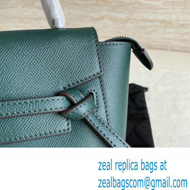 Celine mini belt pico Bag in grained calfskin Amazone with black piping 2024