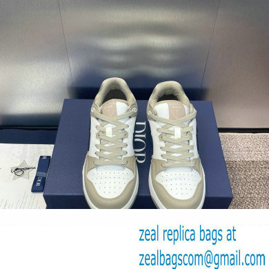 Dior Beige and White Smooth Calfskin B57 Low-Top Sneaker 2024