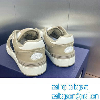 Dior Beige and White Smooth Calfskin B57 Low-Top Sneaker 2024