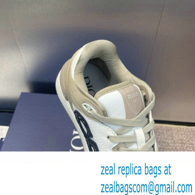 Dior Beige and White Smooth Calfskin B57 Low-Top Sneaker 2024