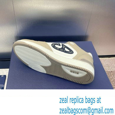 Dior Beige and White Smooth Calfskin B57 Low-Top Sneaker 2024