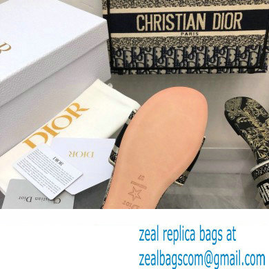 Dior Black and Gold-Tone Toile de Jouy Mexico Embroidered Cotton with Metallic Thread Dway Slide 2024