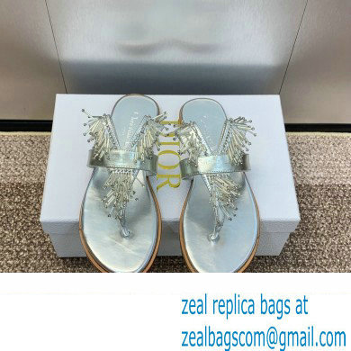 Dior Crystal Thong sandals Silver 2024