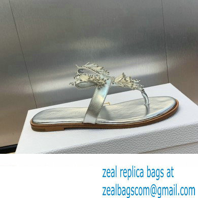Dior Crystal Thong sandals Silver 2024