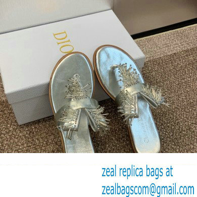 Dior Crystal Thong sandals Silver 2024