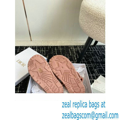 Dior Dioract Sandal in pink Fringed Cotton Canvas 2024