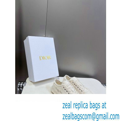 Dior Ecru Fringed Cotton Canvas D-Blaze Sneaker 2024