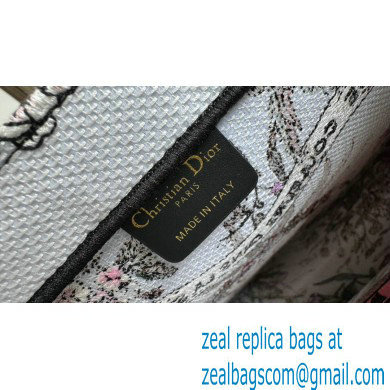 Dior LARGE Book Tote Bag in Ecru Multicolor Dior 4 Saisons Printemps Soleil Embroidery 2024