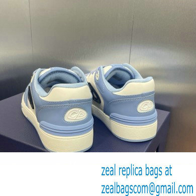 Dior Light Blue and White Smooth CalfskinB57 Low-Top Sneaker 2024