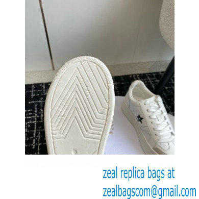 Dior White Calfskin and Suede Star Platform Sneaker 2024