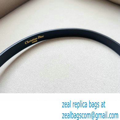 Dior Width 1.5cm Pouch Belt with Chain Black 02 2024