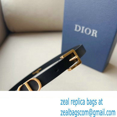 Dior Width 1.5cm Pouch Belt with Chain Black 02 2024
