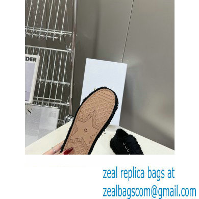 Dior black Fringed Cotton Canvas D-Blaze Sneaker 2024