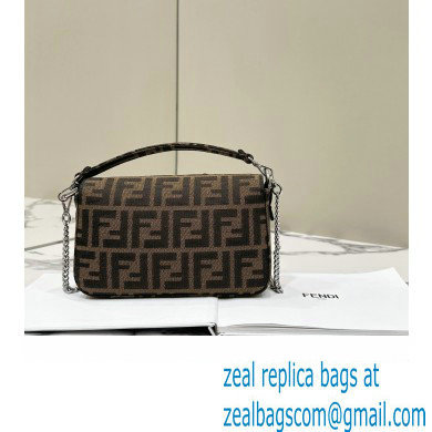 FENDI x FRGMT x POKEMON Mini Baguette bag Brown FF fabric 2024