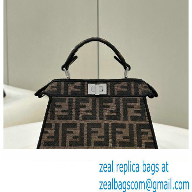 FENDI x FRGMT x POKEMON Peekaboo ISeeU Petite bag Brown FF fabric 2024