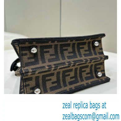 FENDI x FRGMT x POKEMON Peekaboo ISeeU Petite bag Brown FF fabric 2024