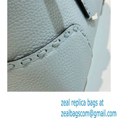 Fendi By The Way Medium Bag Light blue Selleria with hand-sewn topstitches 2024