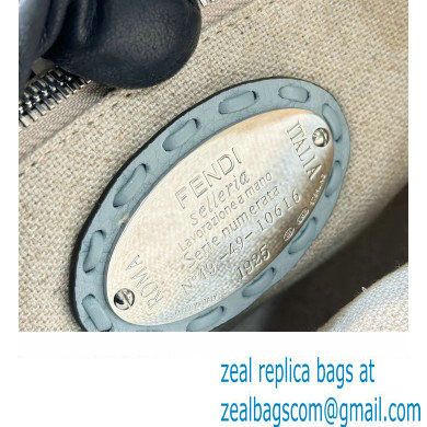 Fendi By The Way Medium Bag Light blue Selleria with hand-sewn topstitches 2024