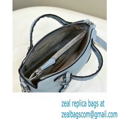 Fendi By The Way Medium Bag Light blue Selleria with hand-sewn topstitches 2024